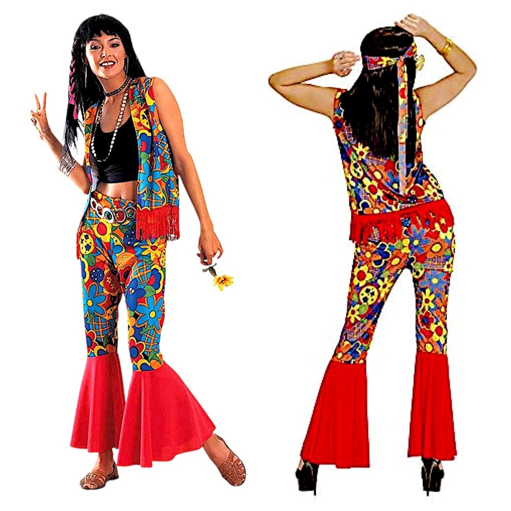 HIPPIE FLOWER POWER COSTUME - Picture 14 of 14
